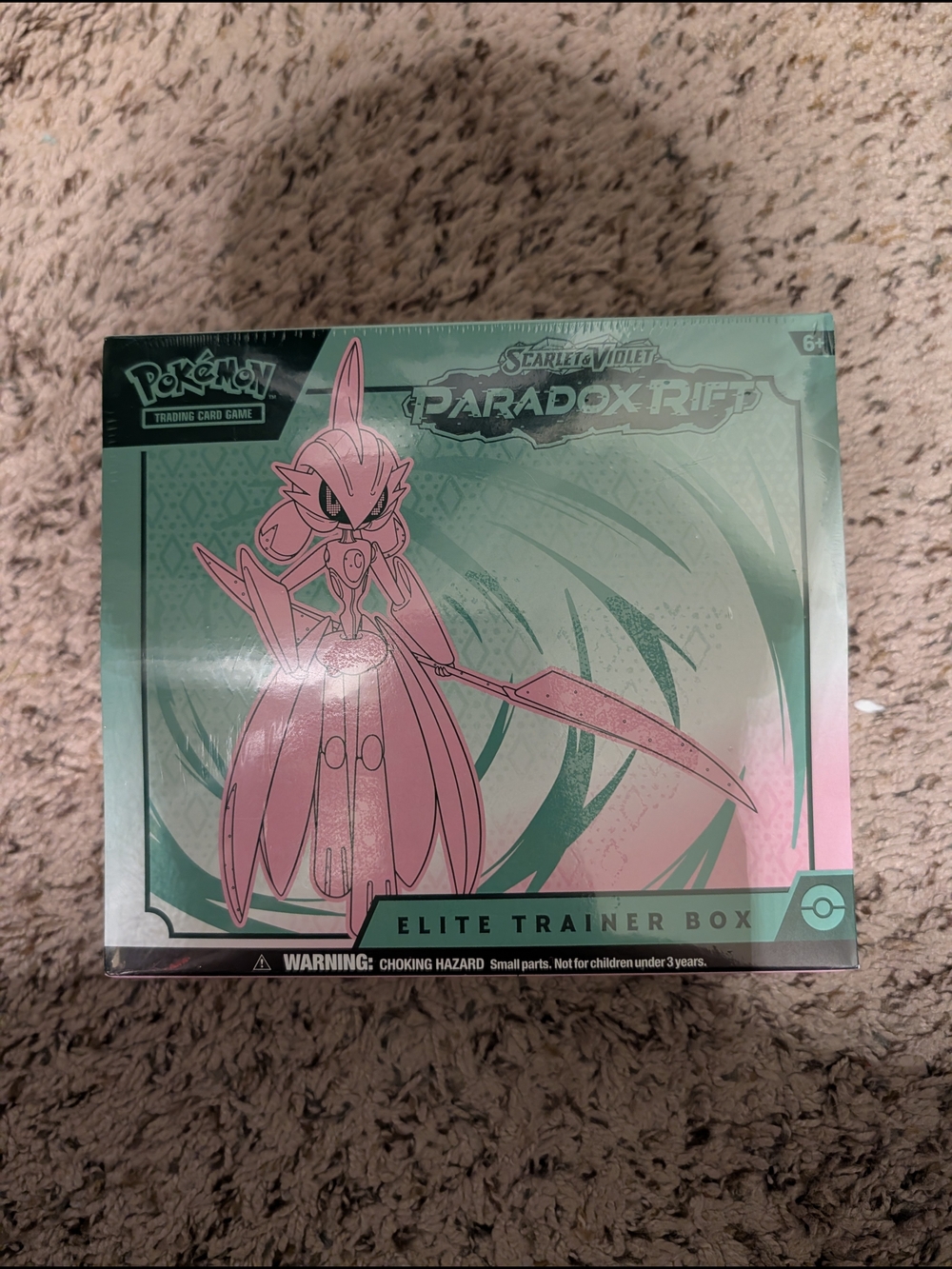 Pokemon Elite Trainer Box Paradox Rift Teal & Pink